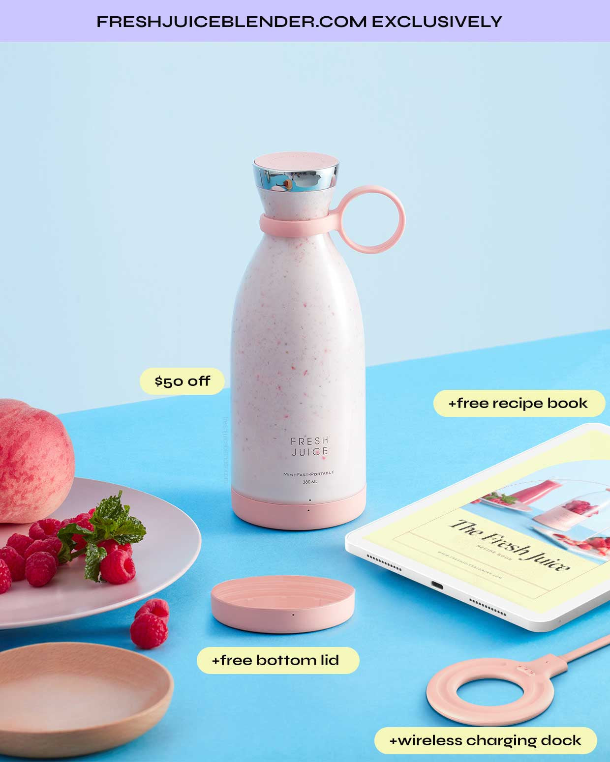 Ultimate Fresh Juice Portable Blender for On-the-Go Nutrition